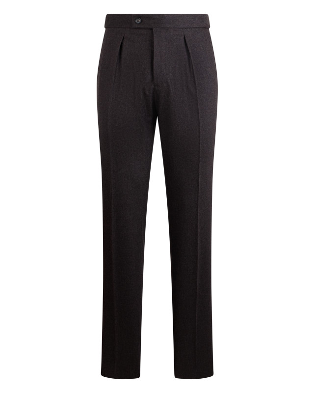 Straight pants in virgin wool blend