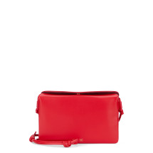 Trio Flap shoulder bag in smooth leather