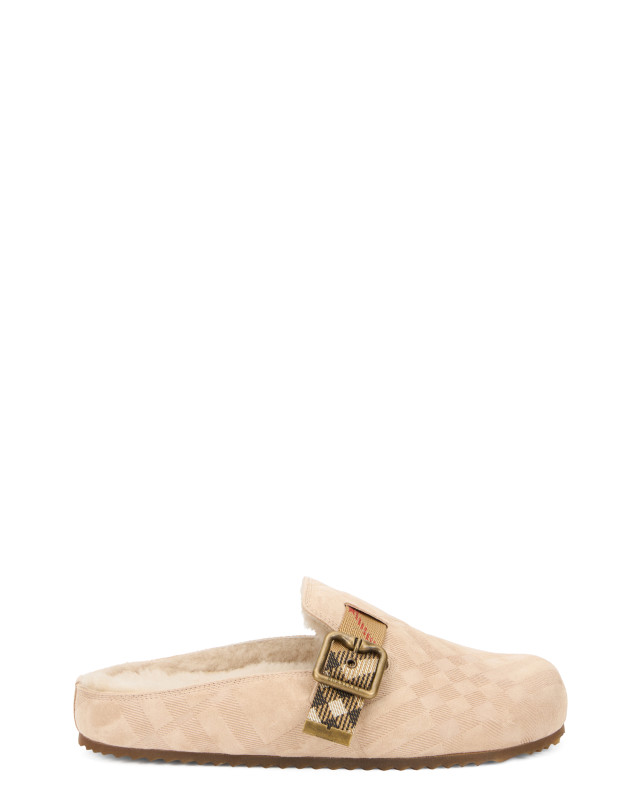 Mules Urchin in suede with shearling
