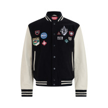 Varsity jacket with patch