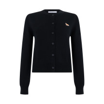 Cardigan with Buttons and Logo