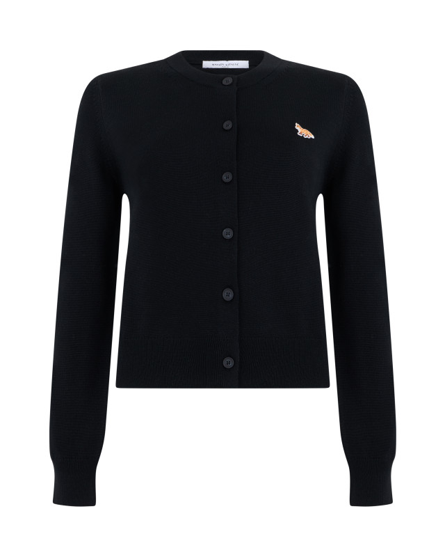 Cardigan with Buttons and Logo