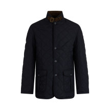 Quilted jacket with high collar