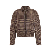 Short jacket with zipper