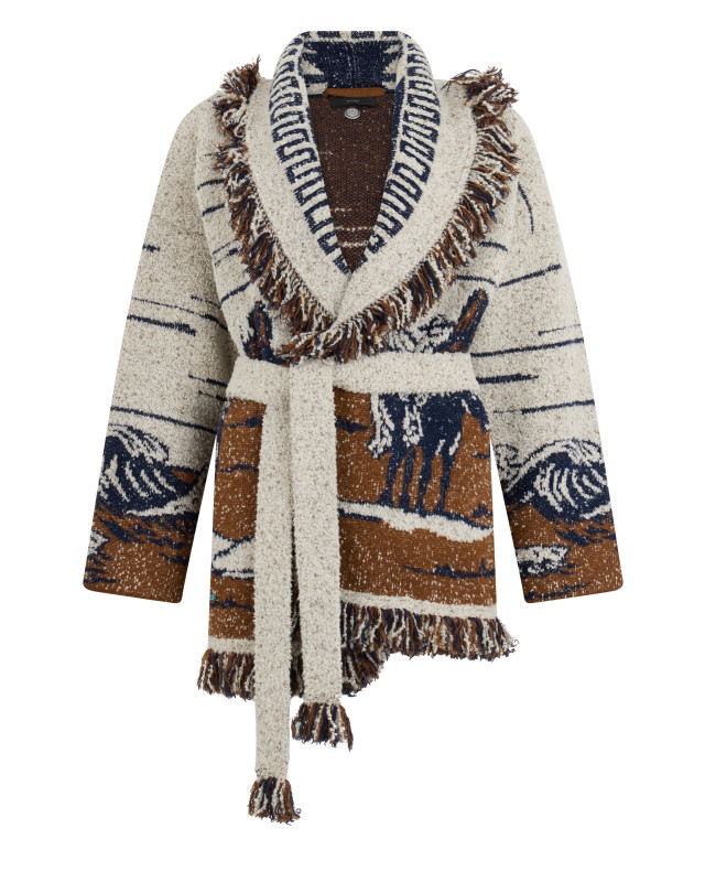 Cardigan with belt