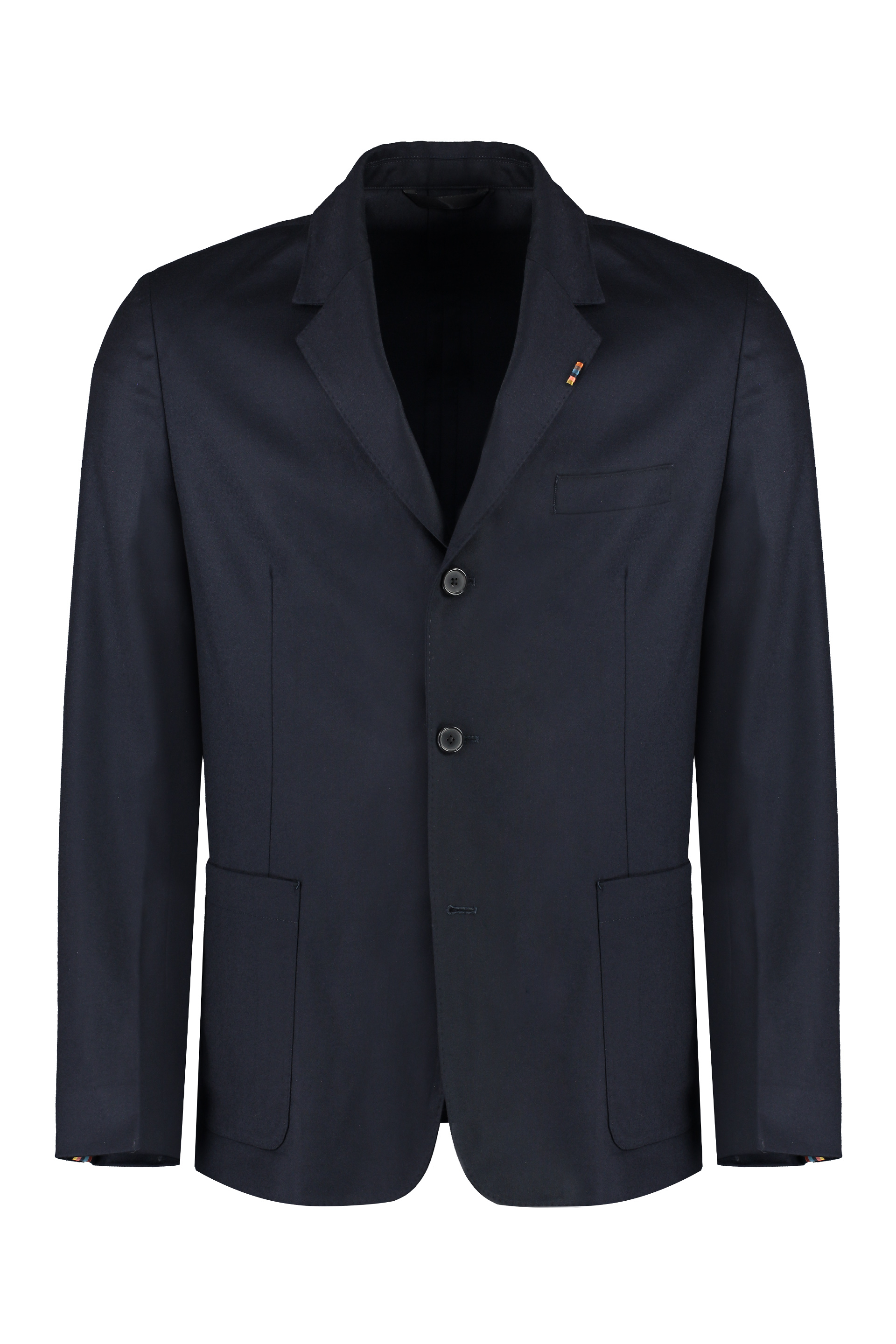 Wool-cashmere blend two-button blazer