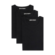 Set of three crew neck t-shirts in cotton