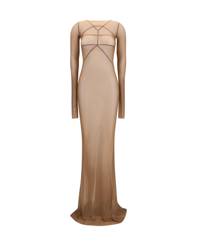 Long transparent tulle Dress