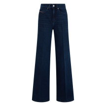 Denim cotton wide leg jeans