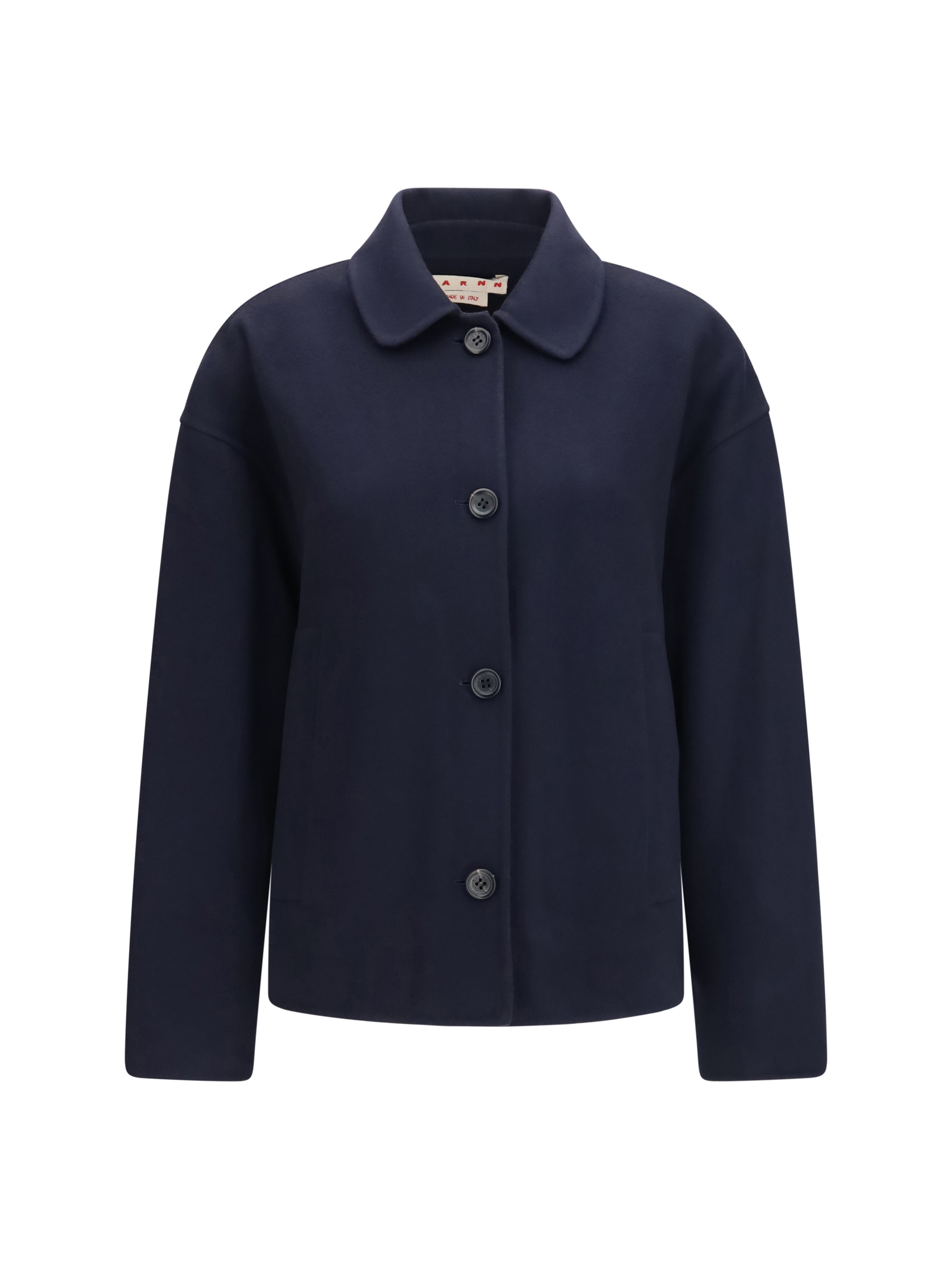 Wool Jacket with logo embroidery