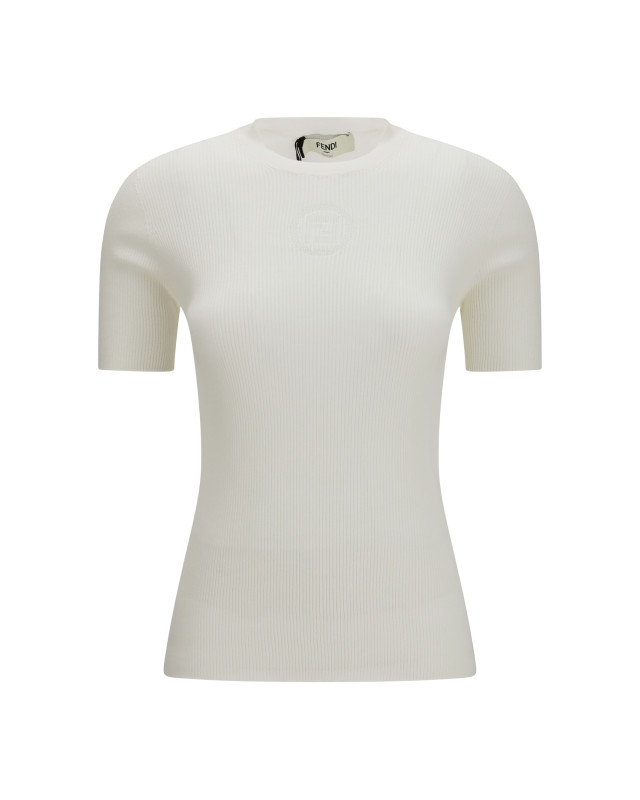 Short-sleeve cotton Sweater