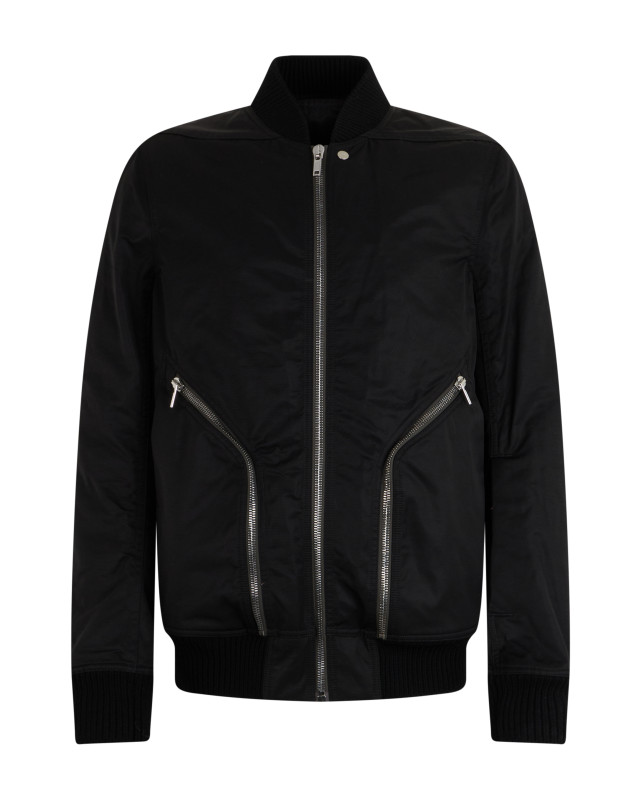 Bomber with zipper
