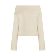 Shirt with boat neck