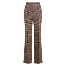 Houndstooth pants with high waist