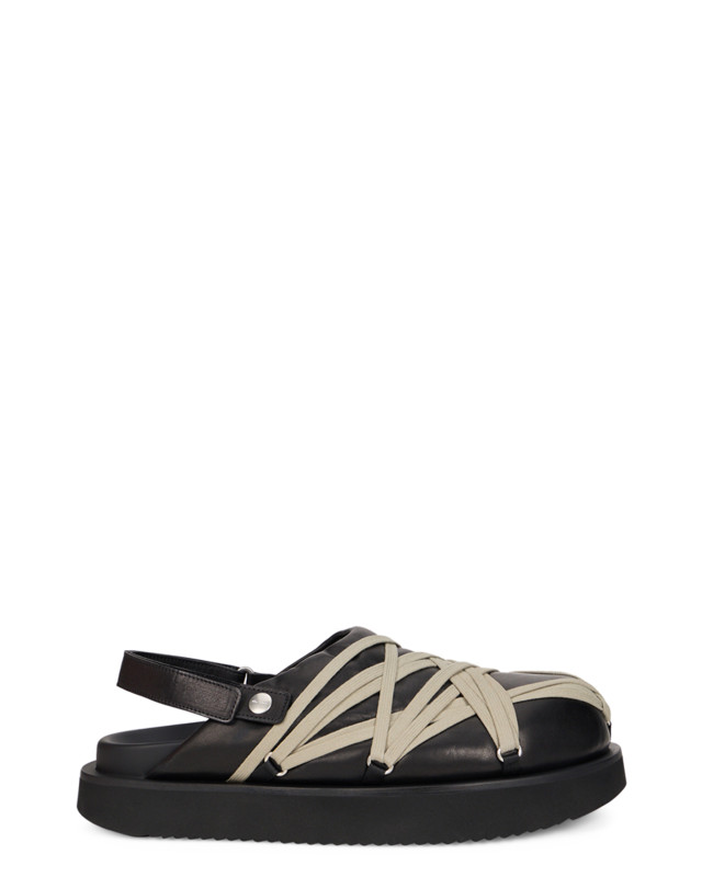 Mules with laces