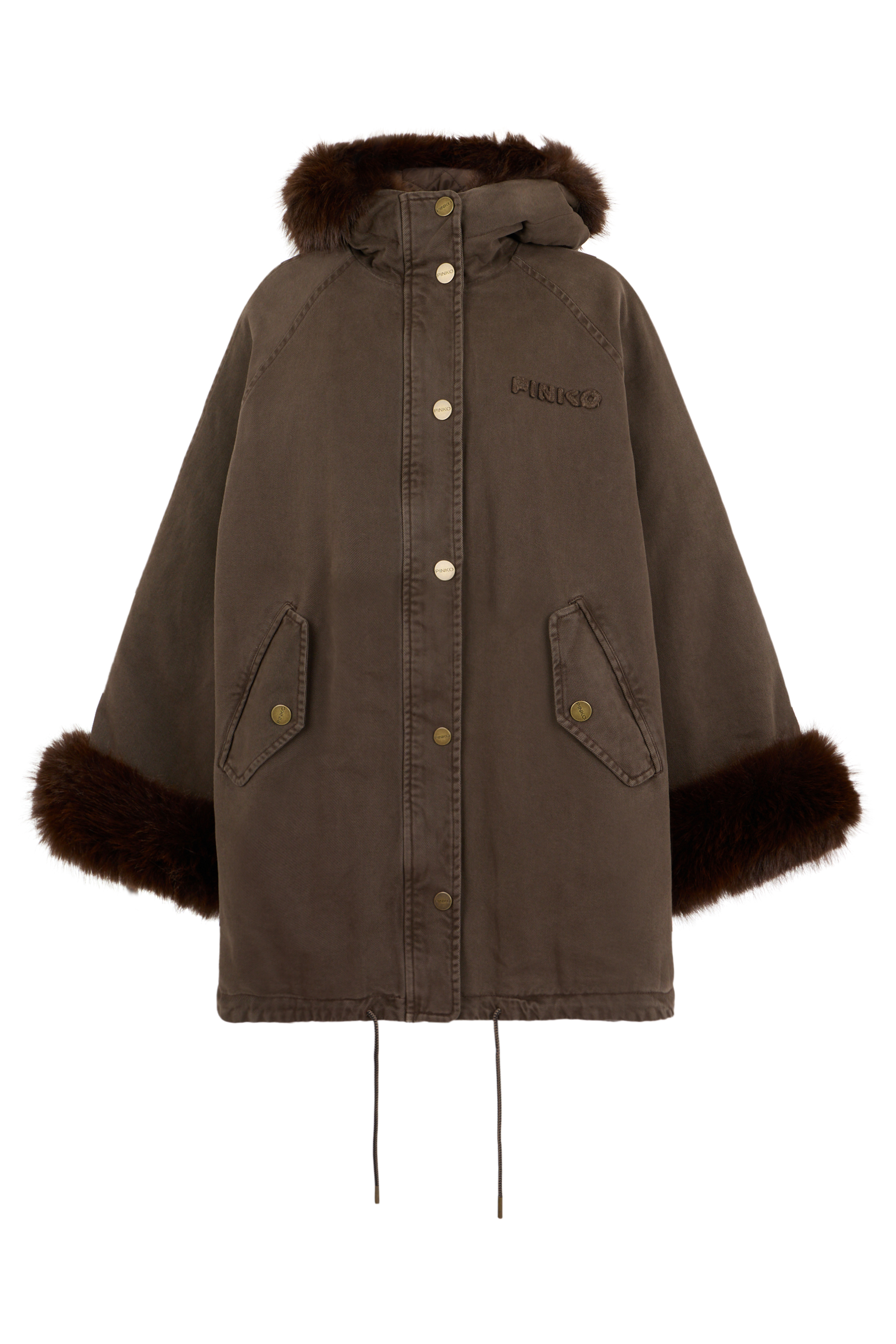 Hooded jacket and fur