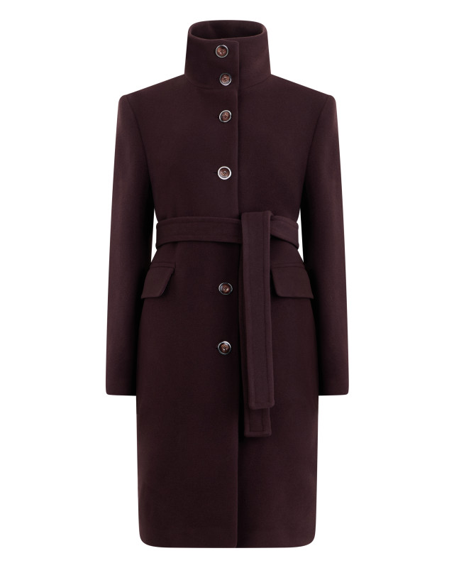 Coat with belt