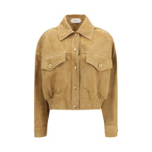Suede Blouson Jacket