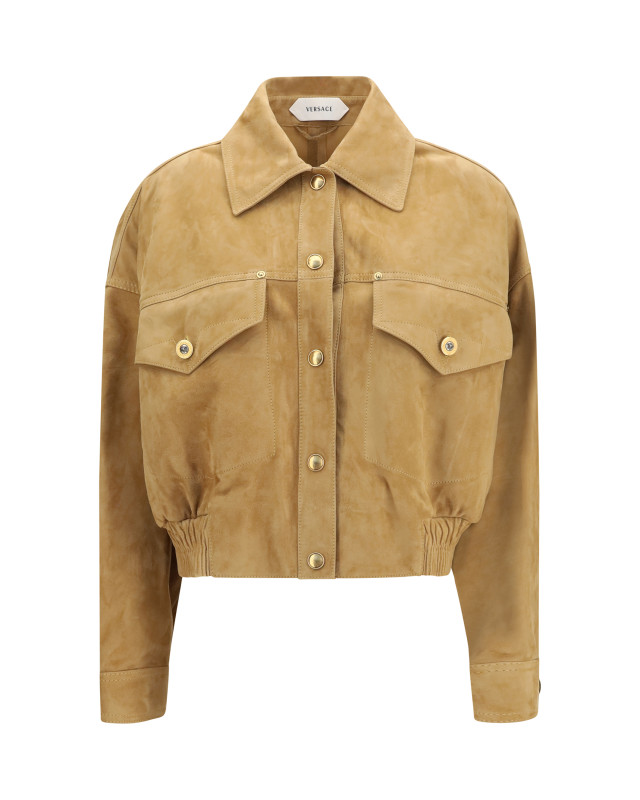 Suede Blouson Jacket