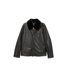[BRIONI] Leather Jacket FW26 PLDI0L OA701 1000
