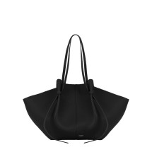 [YUZEFI] Shoulder bag FW26 MOCHI-PEBBLE-GRAIN-LEATHER_BLACK