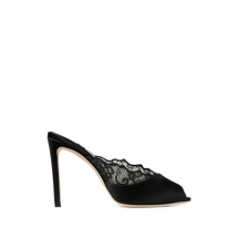 JIMMY CHOO BRIGITTEMULE100 WANBLACK/BLACK