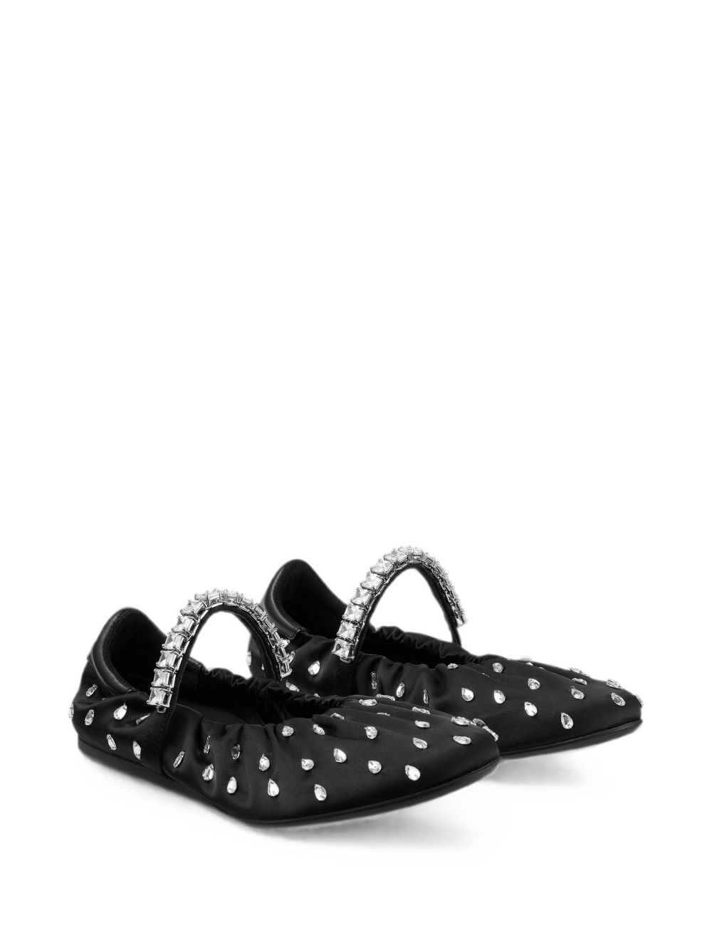 JIMMY CHOO JADEBALLERINA QEPBLACK/CRYSTAL