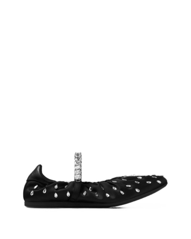 JIMMY CHOO JADEBALLERINA QEPBLACK/CRYSTAL