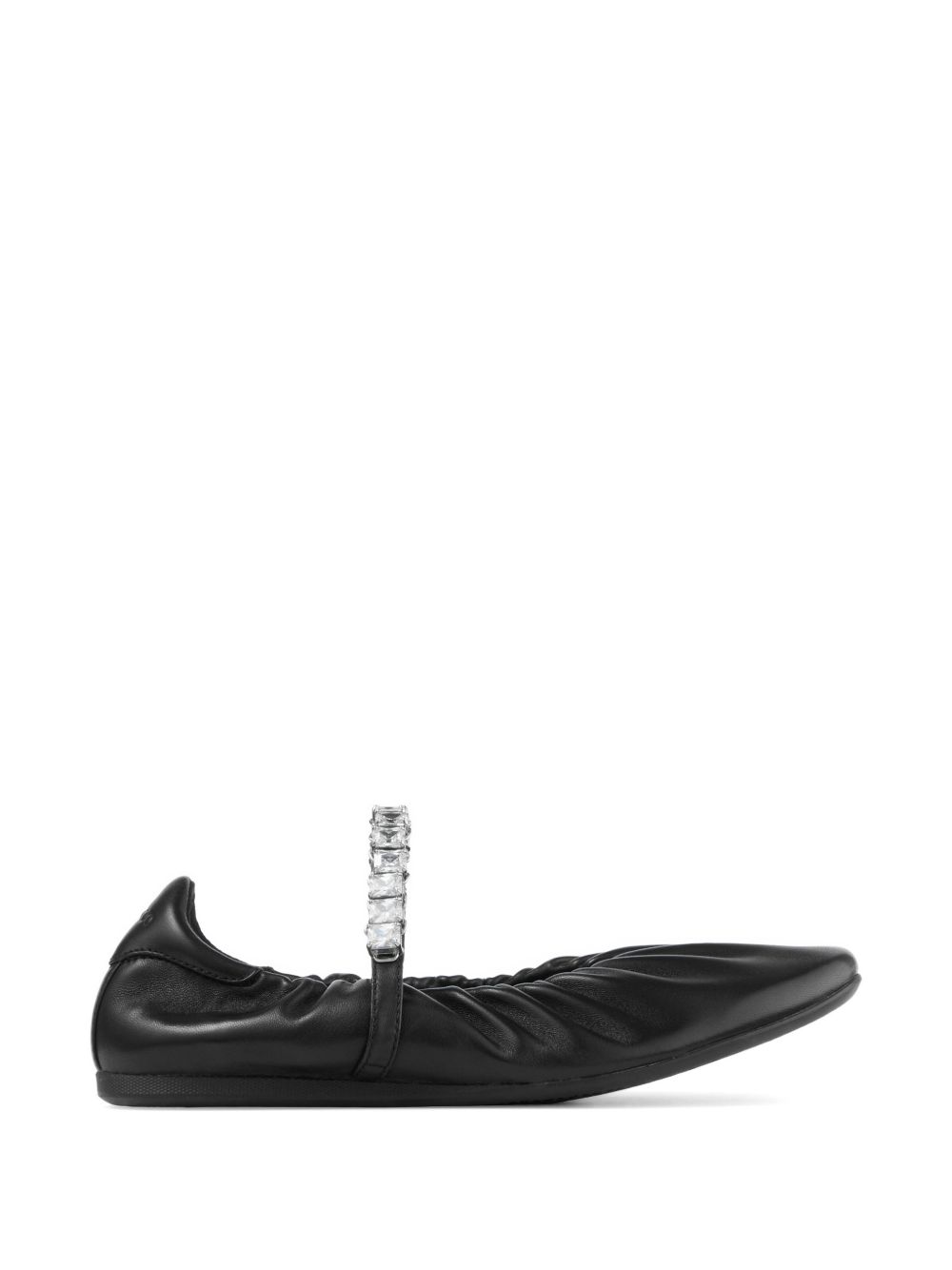 JIMMY CHOO JADEBALLERINA GKEQEABLACK/CRYSTAL