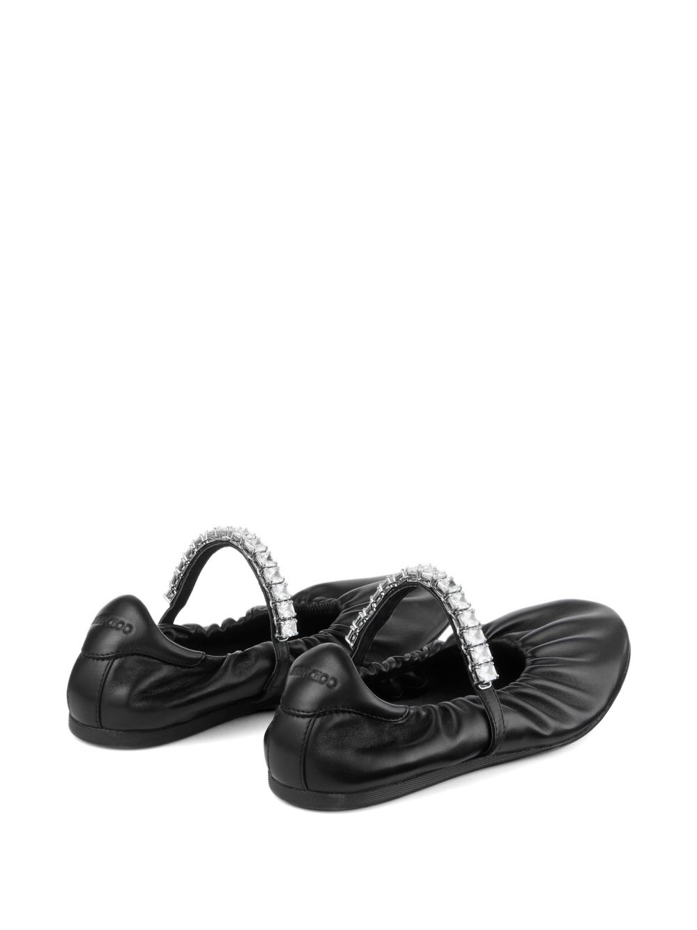 JIMMY CHOO JADEBALLERINA GKEQEABLACK/CRYSTAL