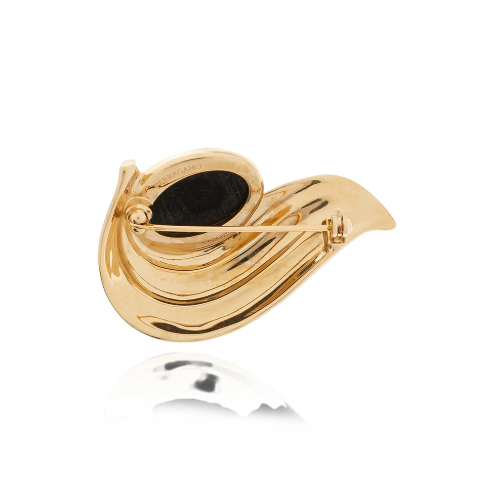[Ferragamo] Brooch FW26 761033 0798483 OROBK