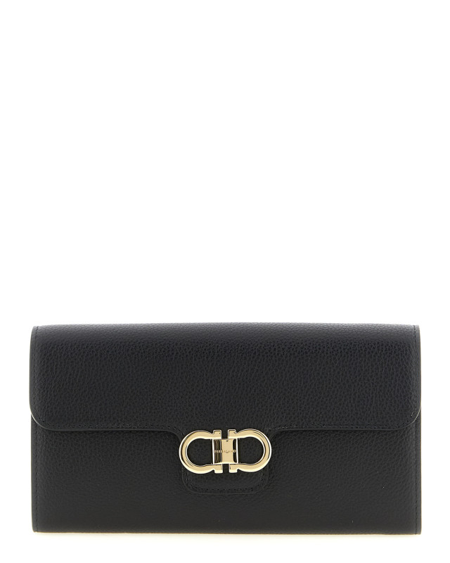[Ferragamo] Wallet FW26 785769NERO