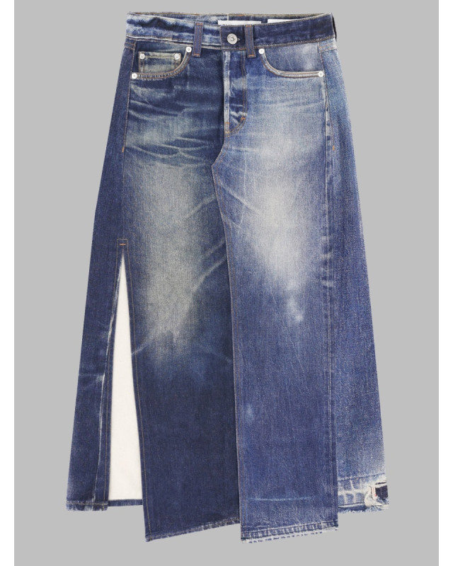 [Our Legacy] Midi skirt FW26 W4265CAZ_AZUREPRINT