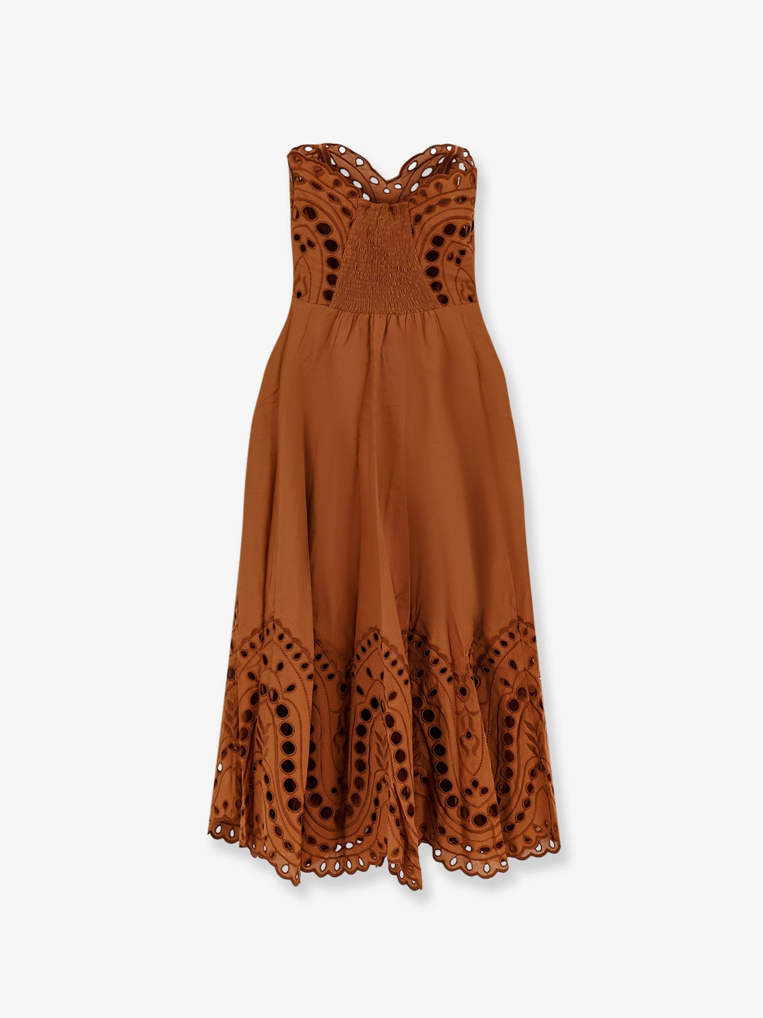 [Charo Ruiz Ibiza] Sleeveless dress SS26 263610BrownSealace