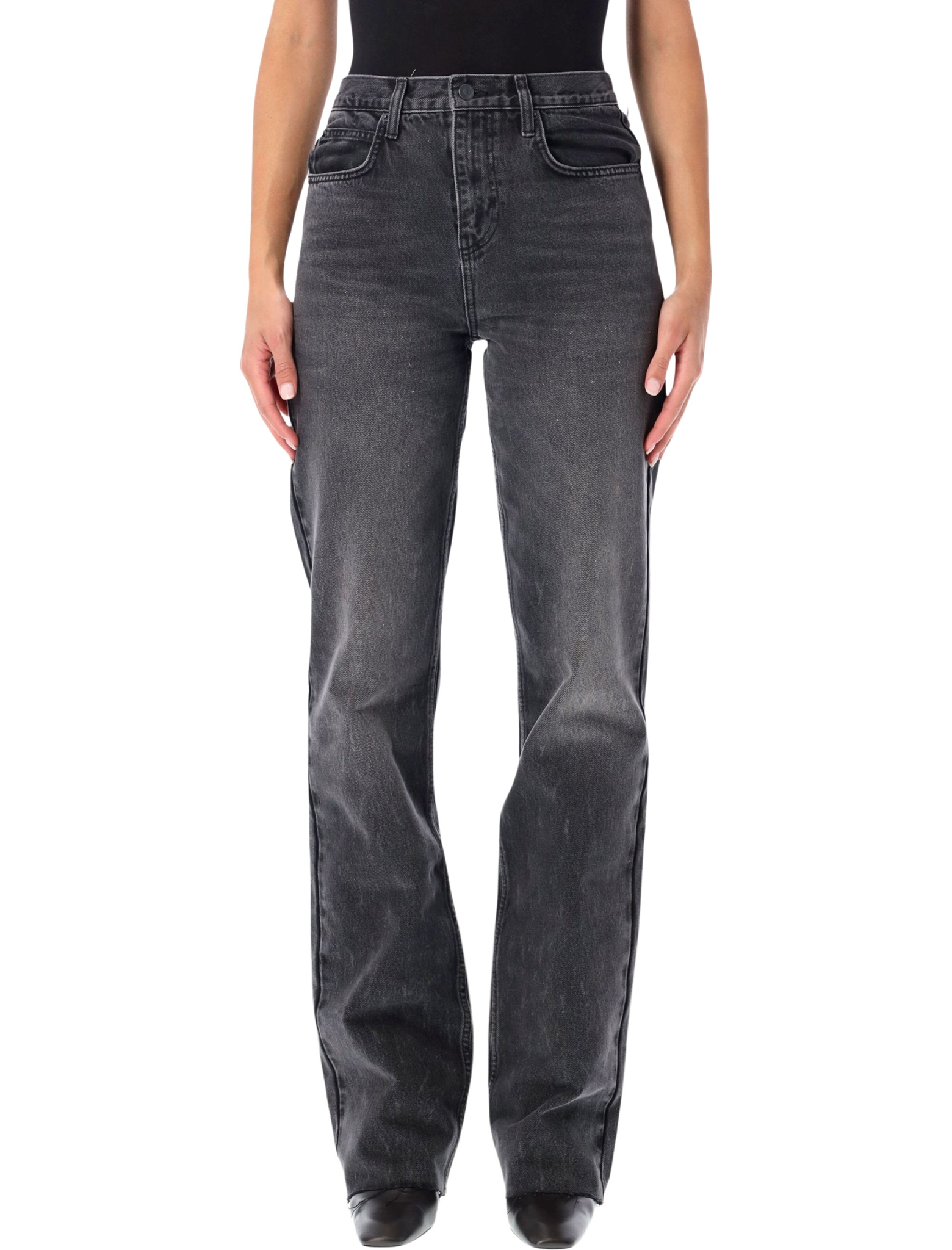 [THE FRANKIE SHOP] Jeans FW26 PAFS22765144GREY WASH