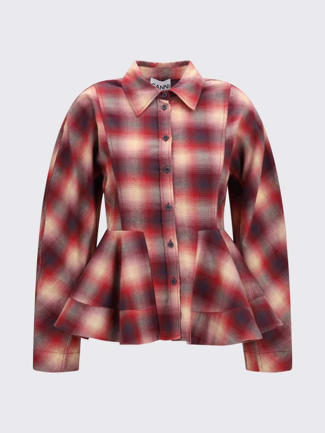 [GANNI] Shirts Long Sleeve FW26 A1040414 266