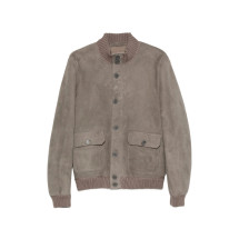 [Santoro] Leather Jacket FW26 51685-U  STONE