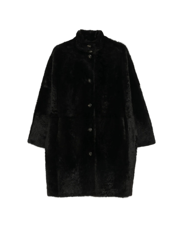 [Yves Salomon] Leather Jacket FW26 27WYM60096MERL  A2009