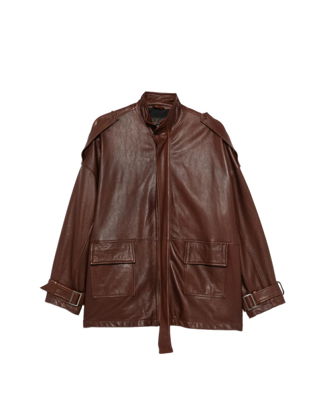 [Giorgio Brato] Leather Jacket FW26 GD27F23096MGA  BRAND