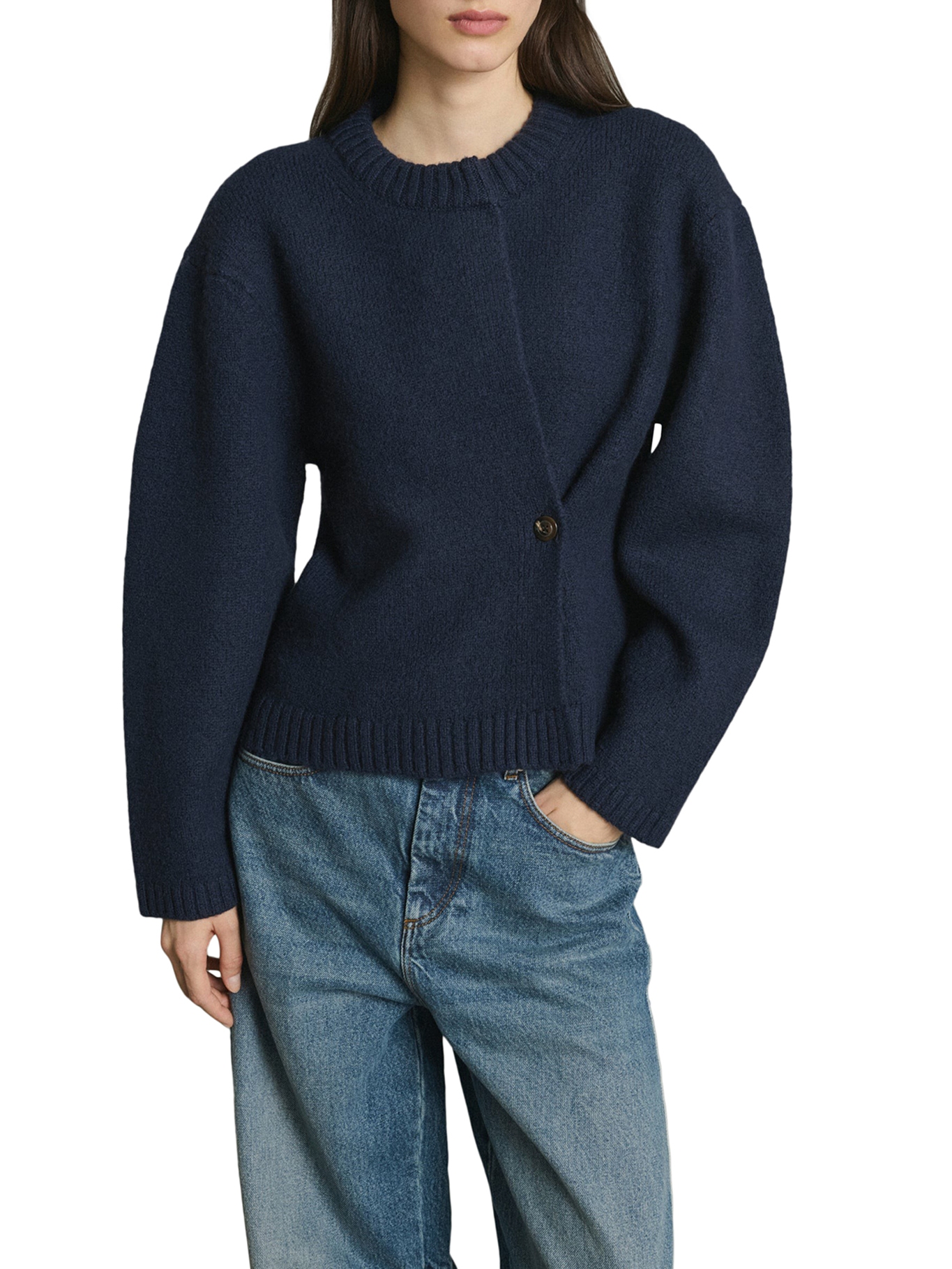 [Soeur] Cardigan FW26 CAR0335GALILEONAV0125W NAVY