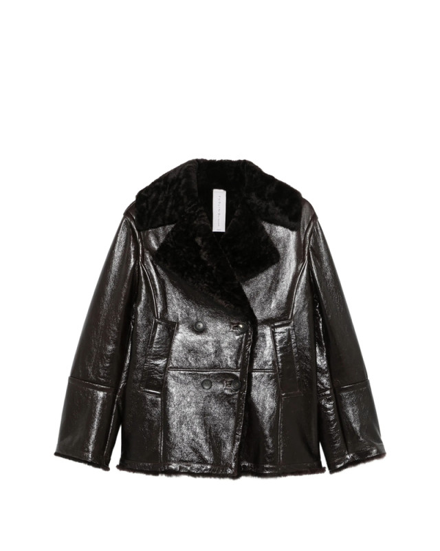 [Furling] Leather Jacket FW26 BEATRICE  EBONY