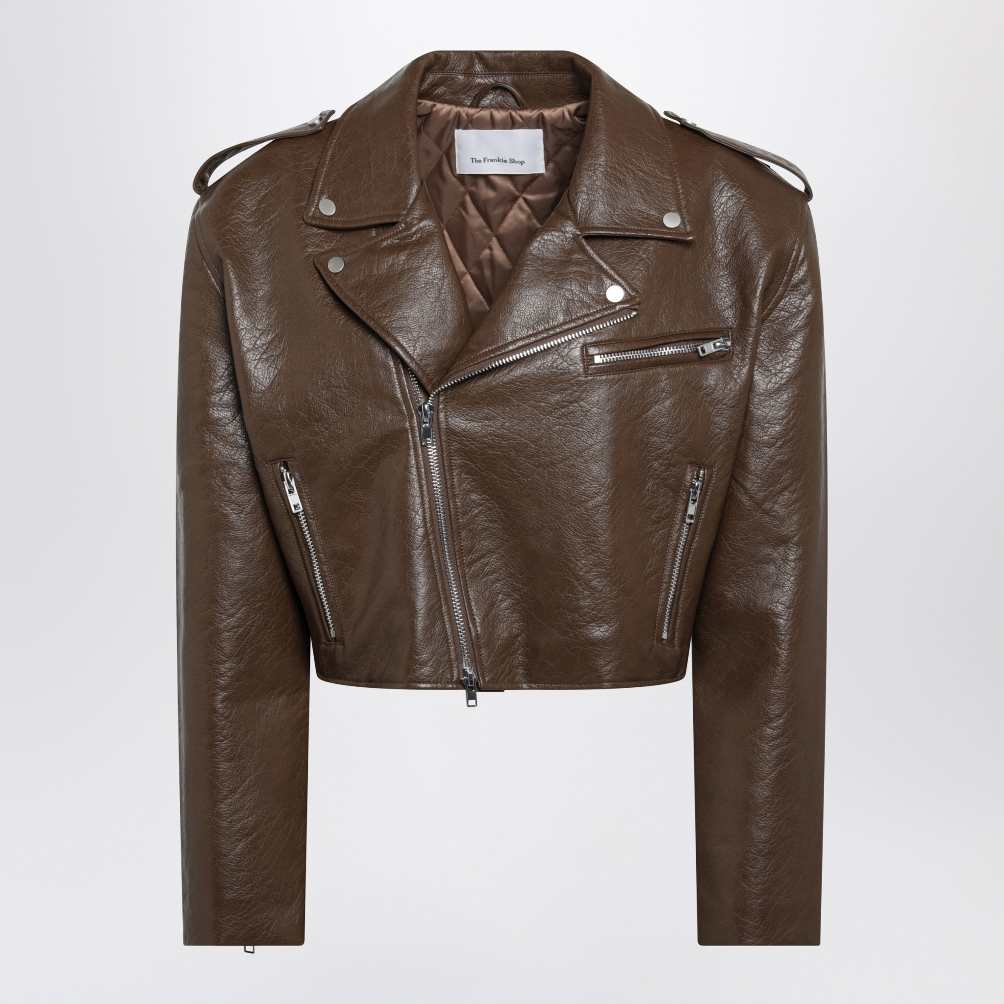 [THE FRANKIE SHOP] Leather Jacket FW26 JAFS22874PL