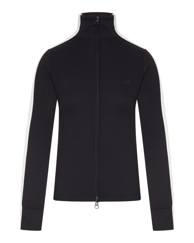[Courreges] Track jacket FW26 326JTO541JS00029901 BLACK HERITAGE WHITE