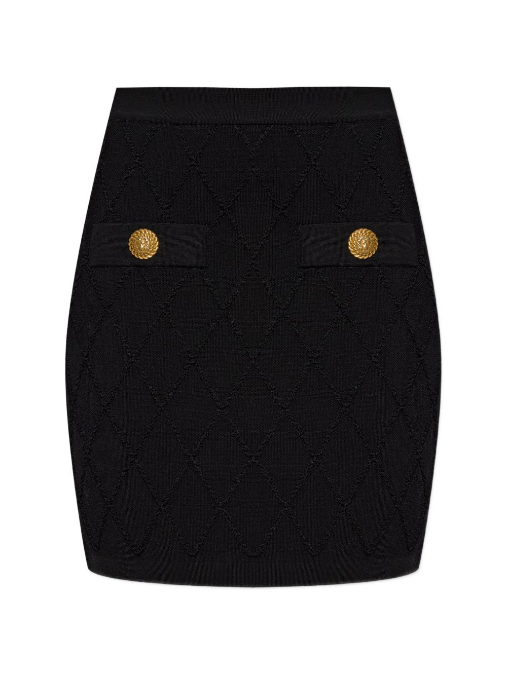 [Balmain] Mini skirt FW26 HF1LB015KK200PA