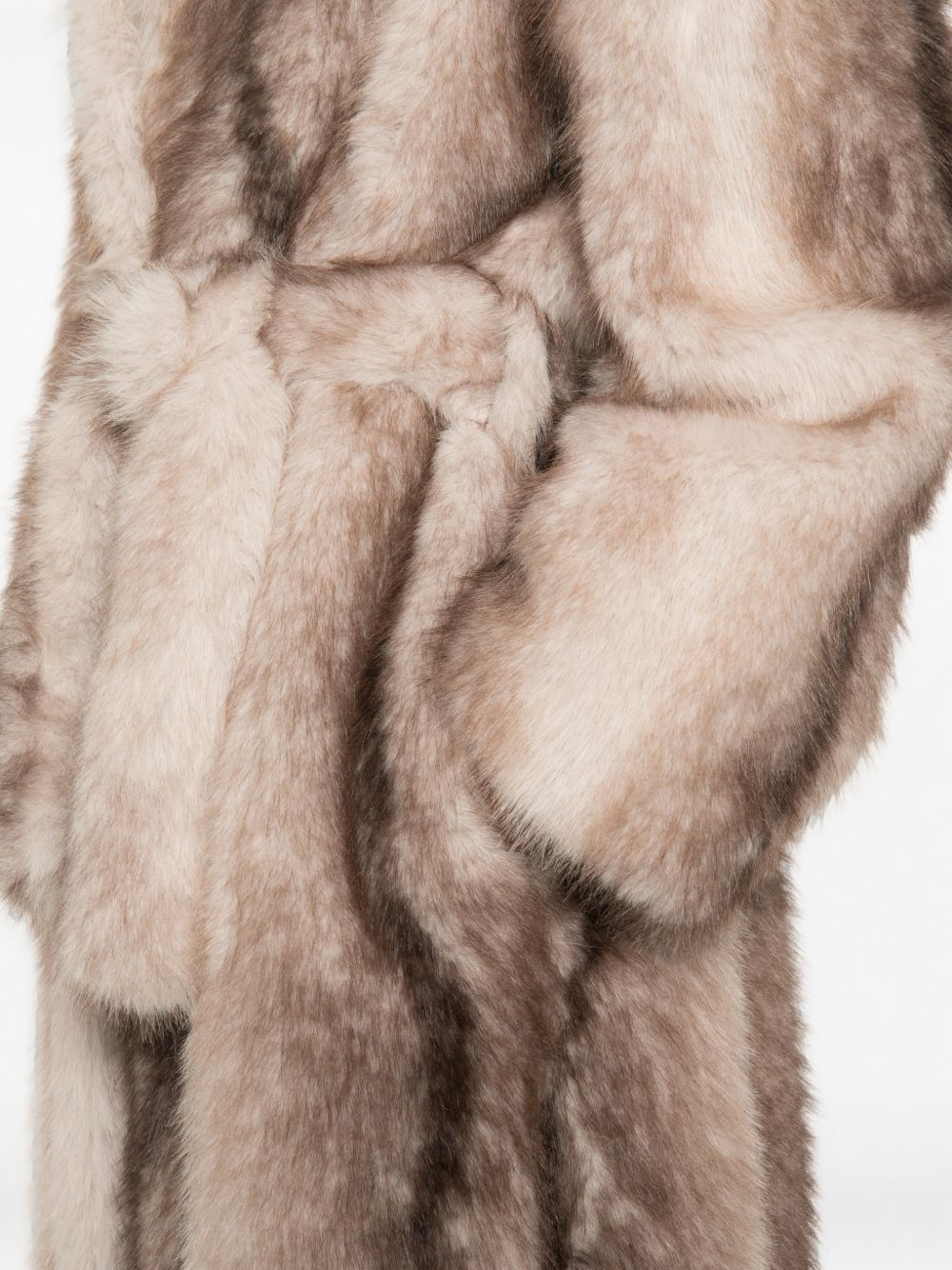 [THE FRANKIE SHOP] Fur Jacket FW26 COFS22420103GREY