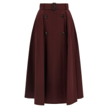 [Burberry] Long skirt FW26 8130327VINEYARDRED