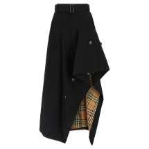 [Burberry] Long skirt FW26 8129543BLACK