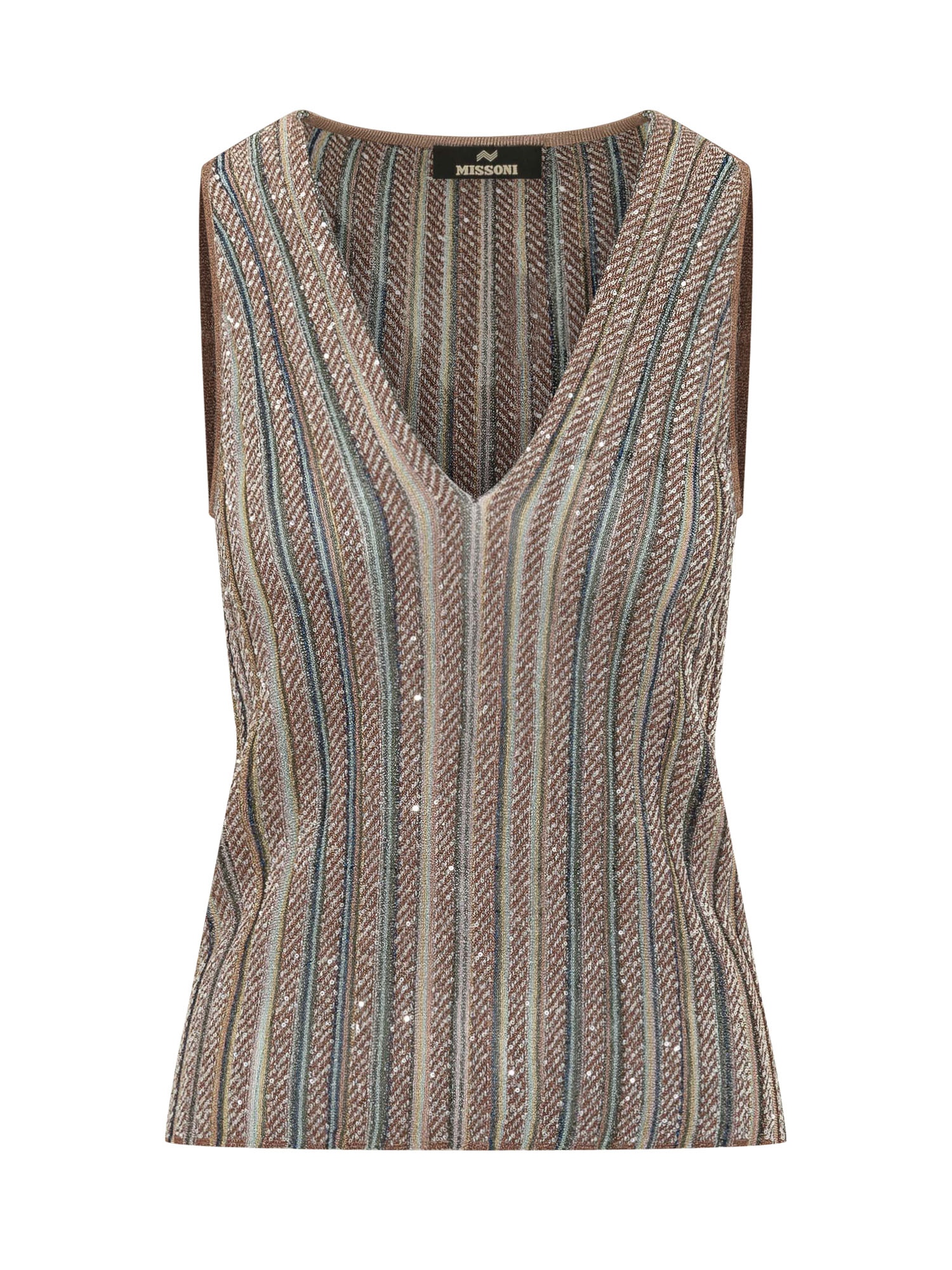 [MISSONI] Tank top FW26 DS26WK0CBK01KQ SMSPE