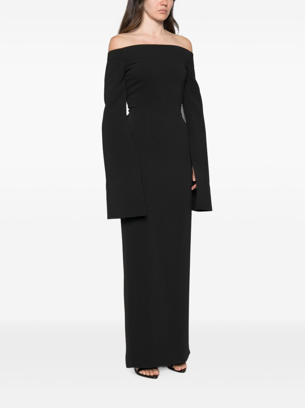 [Solace London] Long sleeve dress FW26 OS49015BLACK