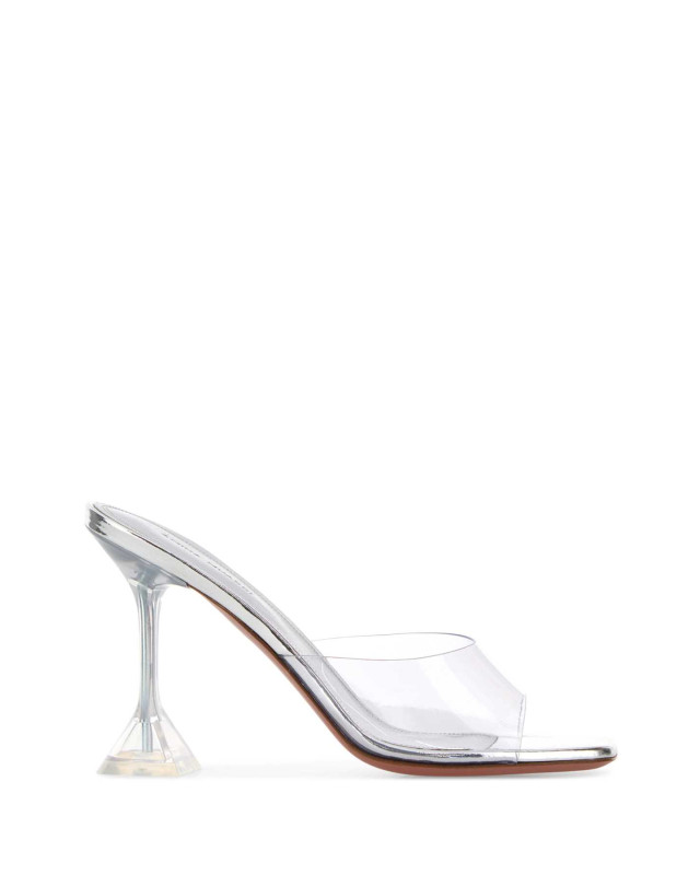 [Amina Muaddi] Slippers FW26 LUPITAGLASSSLIPPER95 TRASIL